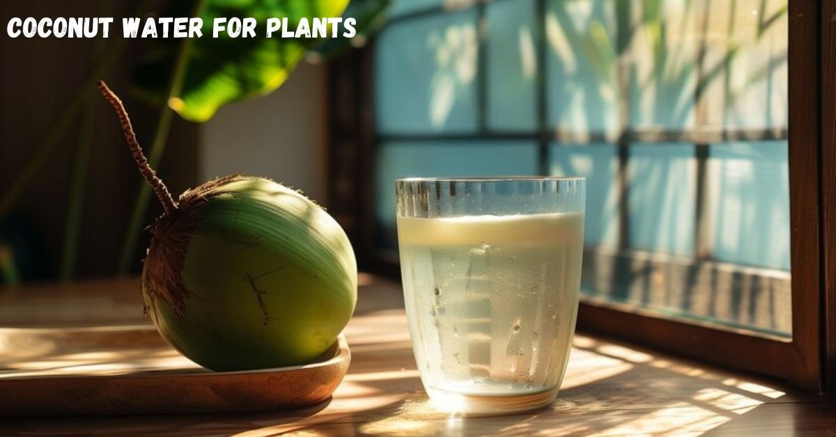 coconut water for plants