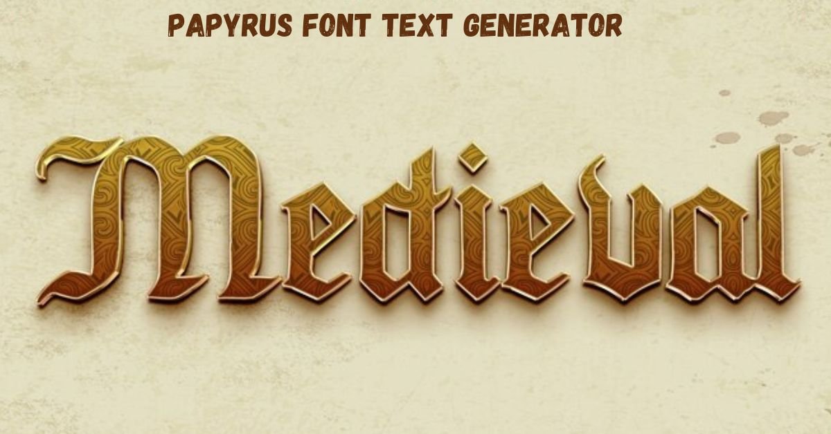 papyrus font text generator