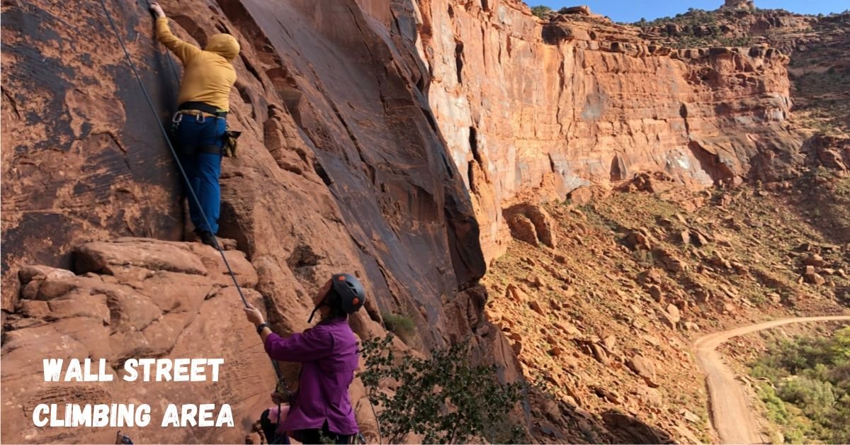 wall street climbing area